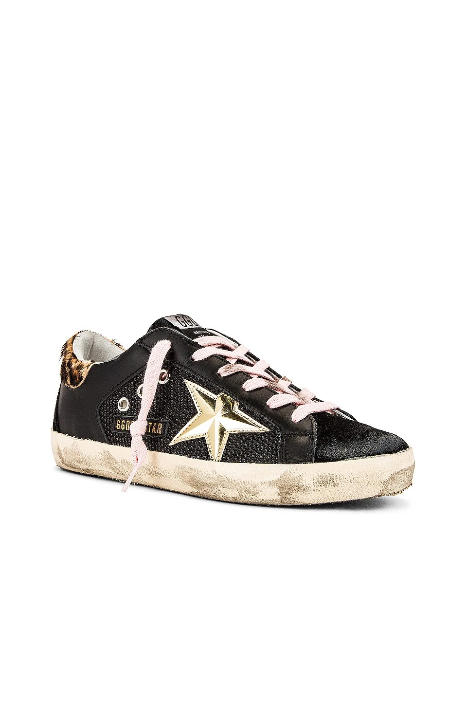 Golden Goose Superstar Sneaker Black, Gold, & Beige Brown Leopard 2 Golden Goose Superstar Sneaker Black, Gold, & Beige Brown Leopard - Image 2