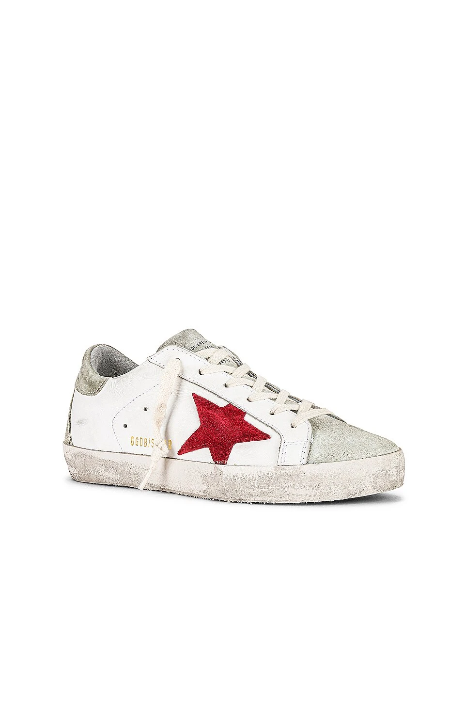 Golden Goose Super-Star Sneaker White, Ice, & Red 2 Golden Goose Super-Star Sneaker White, Ice, & Red - Image 2