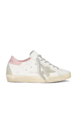 Golden Goose Super-Star Sneaker White, Ice, & Light Pink