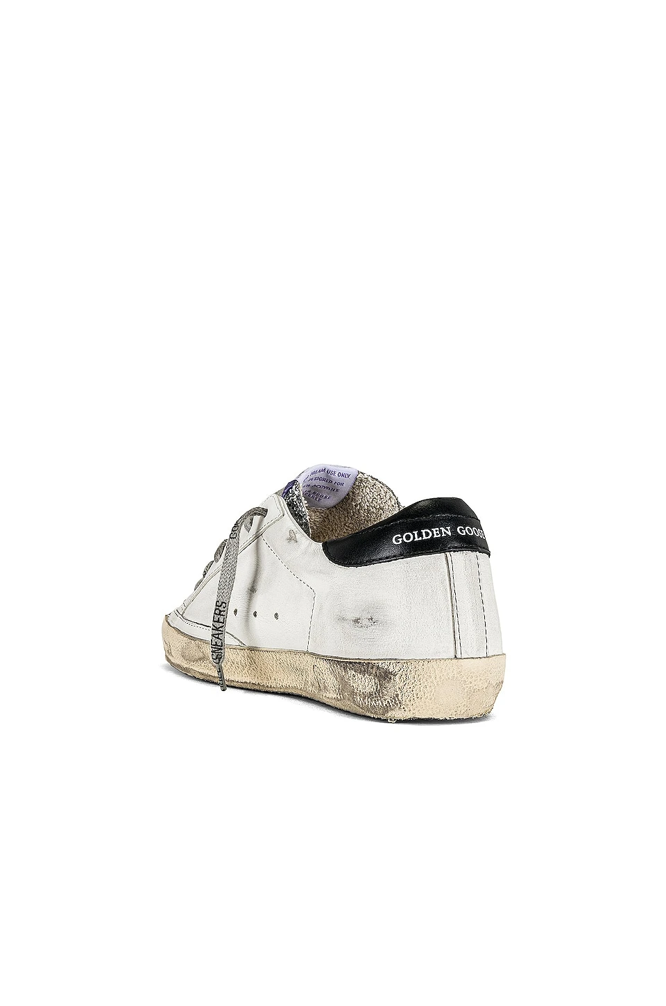 Golden Goose X REVOLVE Superstar Sneaker White, Silver & Black 3 Golden Goose X REVOLVE Superstar Sneaker White, Silver & Black - Image 3