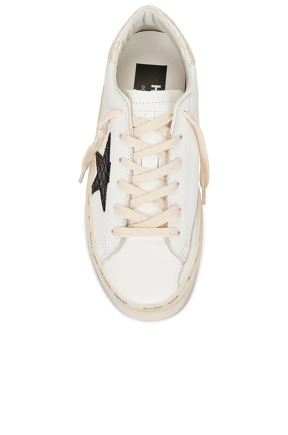 Golden Goose Hi Star Sneaker White, Black, & Ivory 4 Golden Goose Hi Star Sneaker White, Black, & Ivory - Image 4
