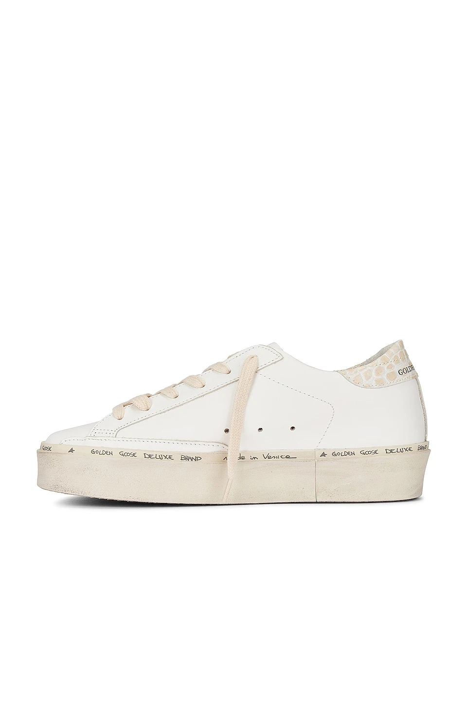 Golden Goose Hi Star Sneaker White, Black, & Ivory 5 Golden Goose Hi Star Sneaker White, Black, & Ivory - Image 5