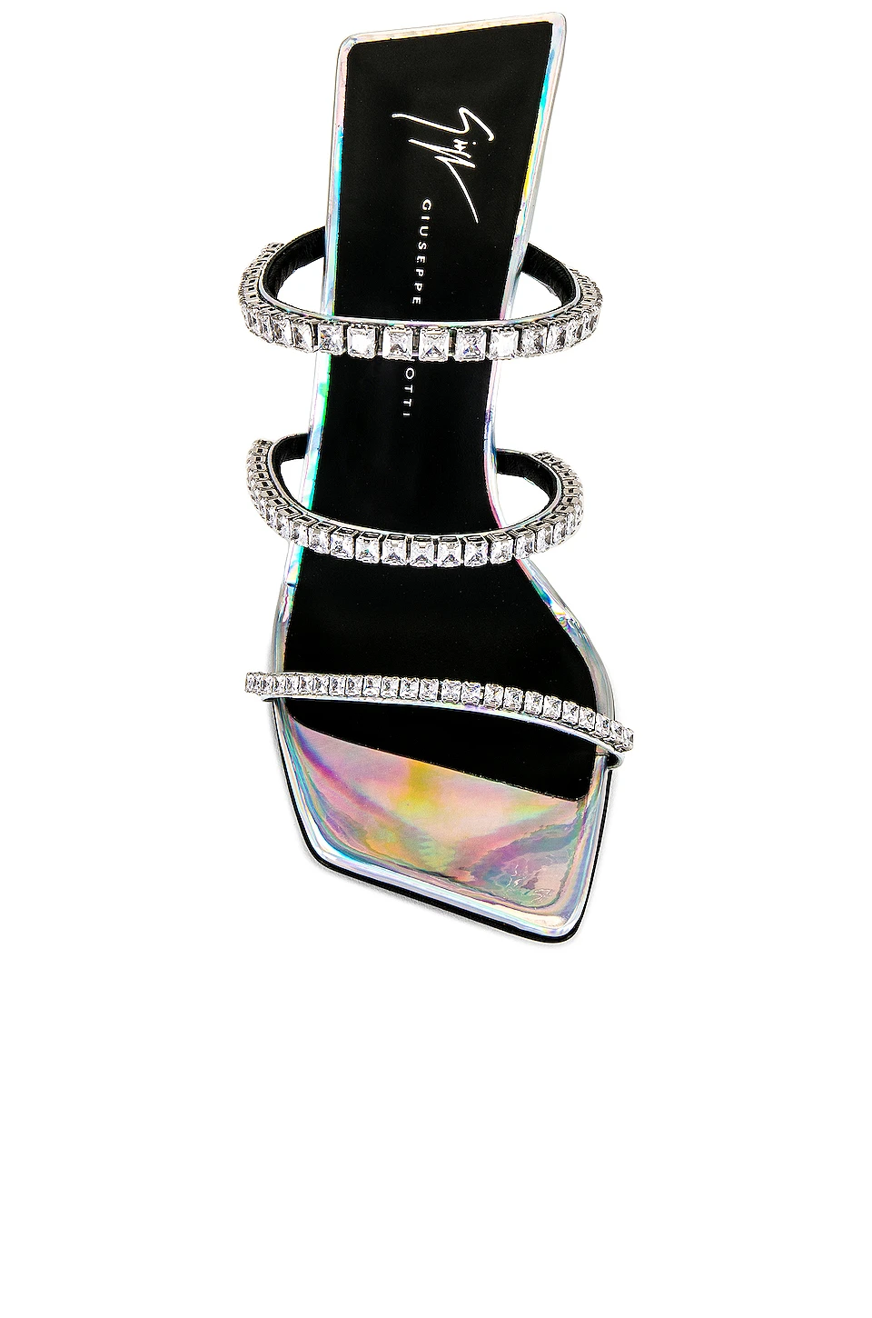 Giuseppe Zanotti Tutankamon 105 Mule Opal Argento 4 Giuseppe Zanotti Tutankamon 105 Mule Opal Argento - Image 4