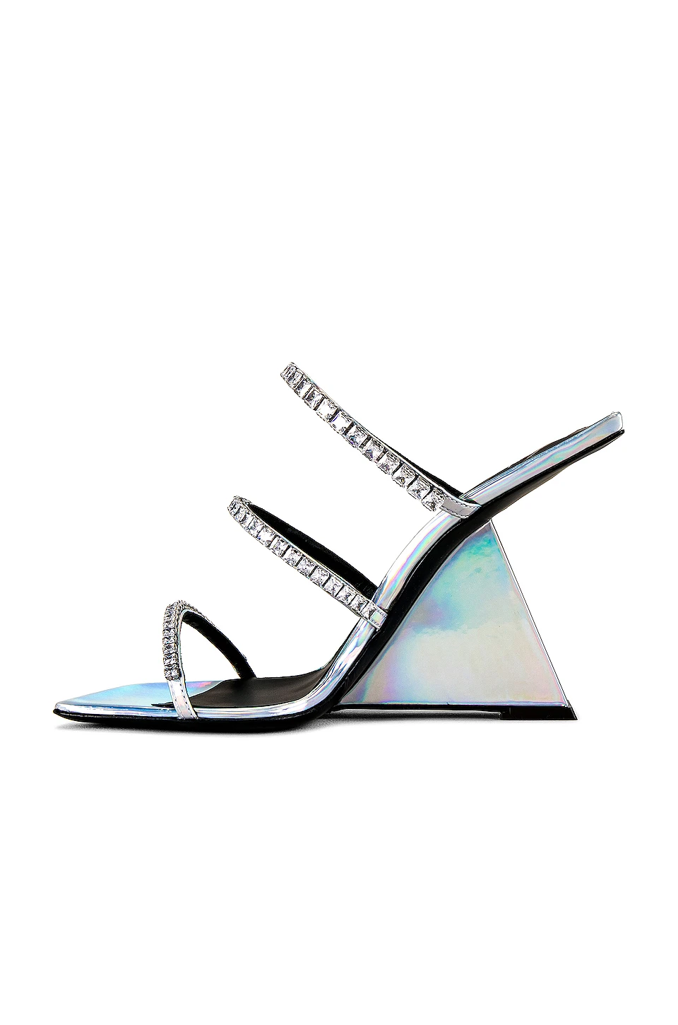 Giuseppe Zanotti Tutankamon 105 Mule Opal Argento 5 Giuseppe Zanotti Tutankamon 105 Mule Opal Argento - Image 5