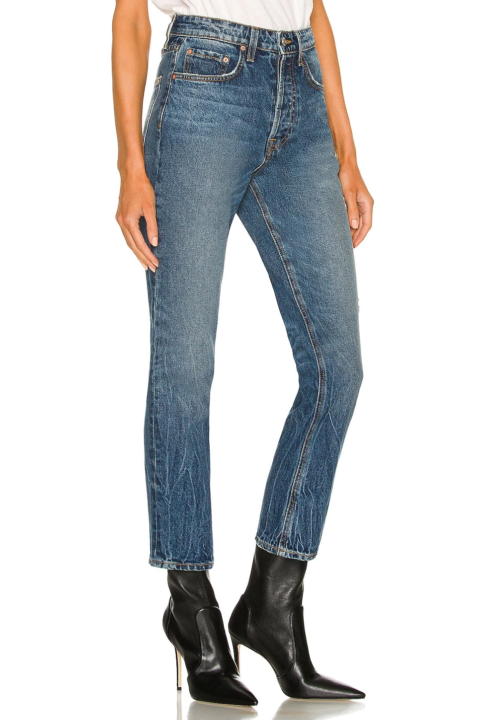 Karolina High Rise Straight Crop Hudson River 2 Karolina High Rise Straight Crop Hudson River - Image 2