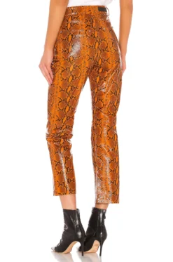 Shiloh Leather Pant Orange Snake -Nike Store GRLR WP12 V3