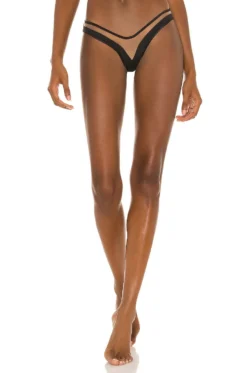 Forget Me Not Thong Black