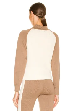 Color Block Raglan Half Zip Sweater Light Khaki & Ivory 6 Color Block Raglan Half Zip Sweater Light Khaki & Ivory -Nike Store HARL WK138 V3