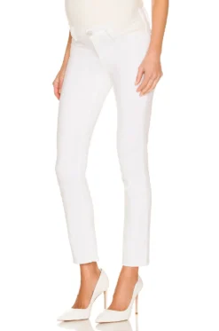 Nico Maternity Midrise Straight Ankle White 7 Nico Maternity Midrise Straight Ankle White -Nike Store HUDSON WJ1206 V3