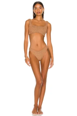 Xandra Bikini Set Metallic Cocoa