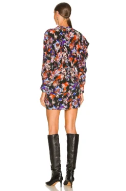 IRO Merera Mini Dress Black & Multicolor -Nike Store IRO WD261 V3