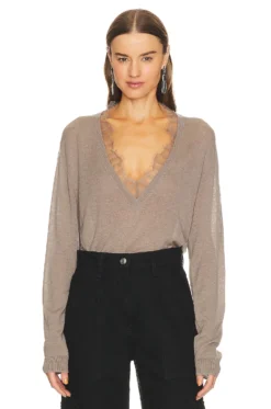 IRO Haby Knit Top Stone Grey