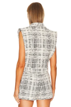 IRO Quira Vest Ecru & Black -Nike Store IRO WO270 V4