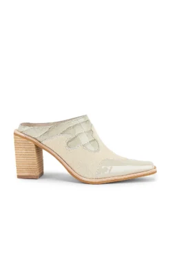 Jeffrey Campbell Cowgirl Mule Ivory Exotic Multi