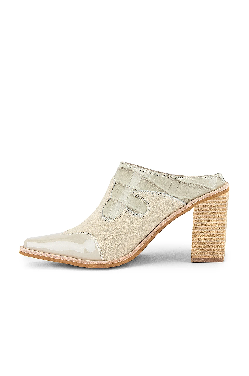 Jeffrey Campbell Cowgirl Mule Ivory Exotic Multi 5 Jeffrey Campbell Cowgirl Mule Ivory Exotic Multi - Image 5