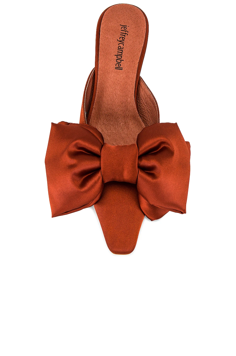 Jeffrey Campbell Ruban Mule Rust Satin 4 Jeffrey Campbell Ruban Mule Rust Satin - Image 4