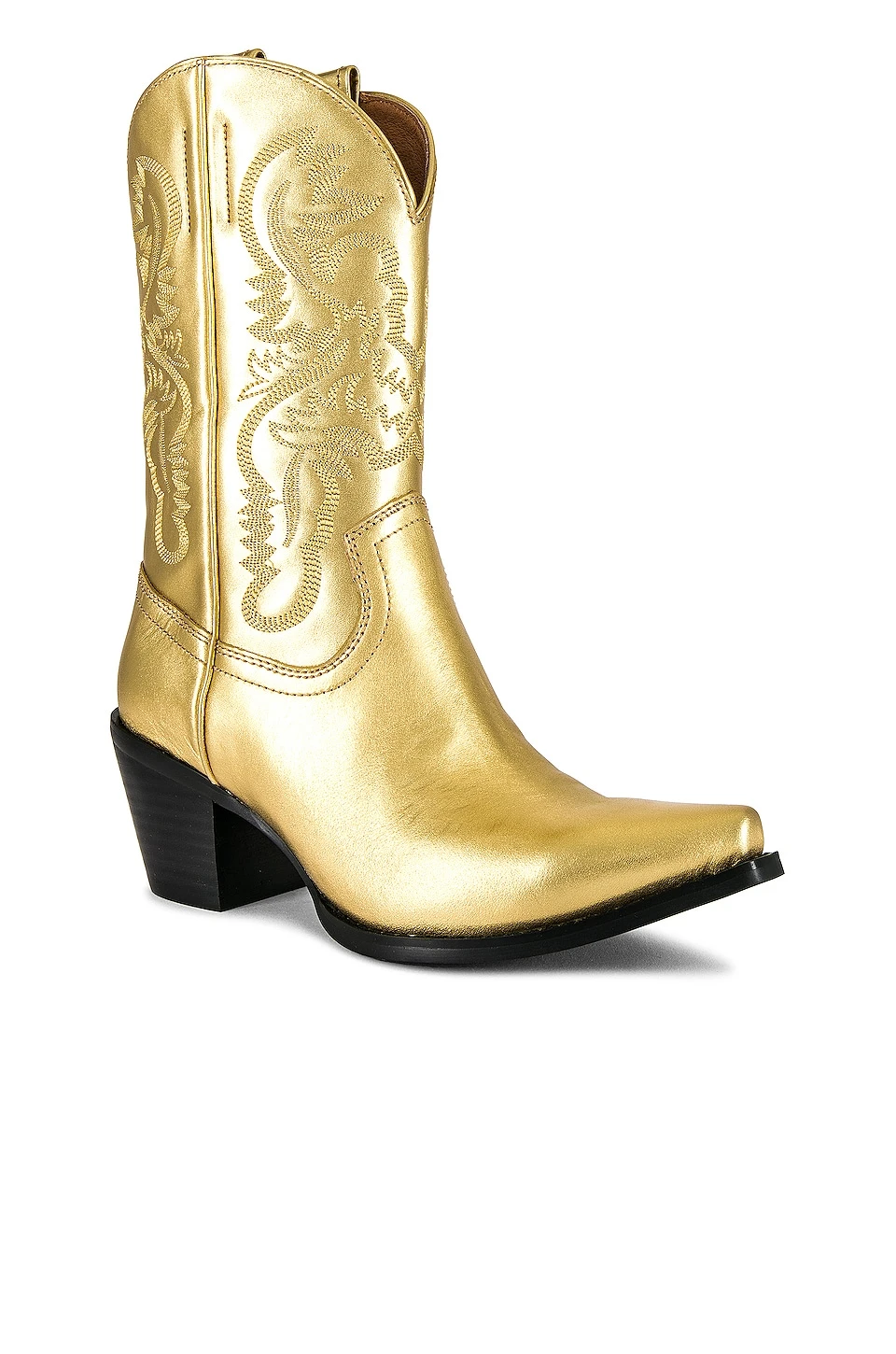 Jeffrey Campbell Rancher Boot Gold 2 Jeffrey Campbell Rancher Boot Gold - Image 2