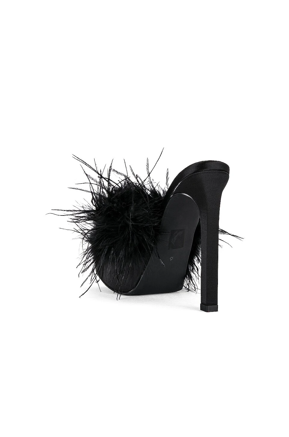 Jeffrey Campbell Infatuate Platform Mule Black Satin Black 3 Jeffrey Campbell Infatuate Platform Mule Black Satin Black - Image 3