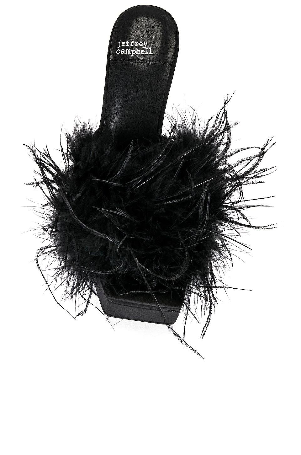 Jeffrey Campbell Infatuate Platform Mule Black Satin Black 4 Jeffrey Campbell Infatuate Platform Mule Black Satin Black - Image 4