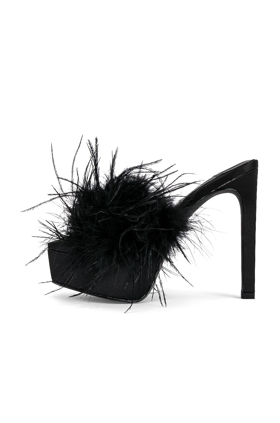 Jeffrey Campbell Infatuate Platform Mule Black Satin Black 5 Jeffrey Campbell Infatuate Platform Mule Black Satin Black - Image 5