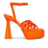 Jeffrey Campbell Modest Sandal Orange Patent