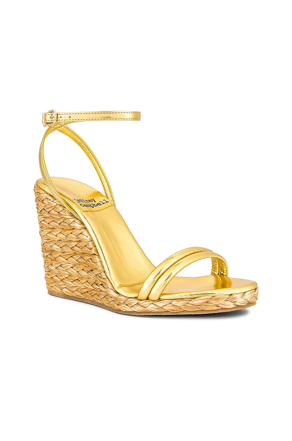 Jeffrey Campbell Tierney Wedge Gold 2 Jeffrey Campbell Tierney Wedge Gold - Image 2