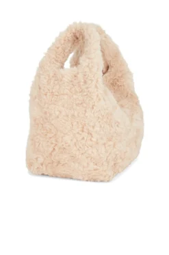 JAKKE Bertha Curly Faux Fur Bag Biscuit -Nike Store JKKE WY2 V3