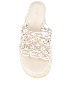Theo Lattice Mule Heeled Sandals Ivory White 8 Theo Lattice Mule Heeled Sandals Ivory White -Nike Store JSKI WZ19 V4