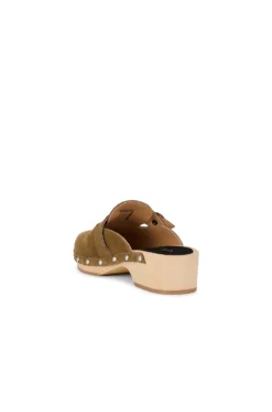 Allegra Suede Clog Kaki -Nike Store KCAT WZ2 V3