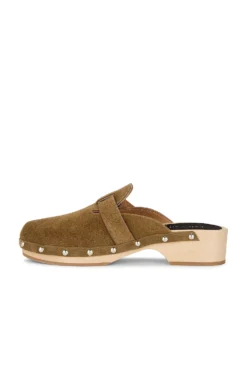 Allegra Suede Clog Kaki -Nike Store KCAT WZ2 V5