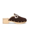 Allegra Hearts Clog Brown