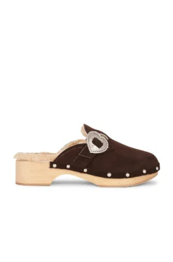 Allegra Hearts Clog Brown