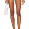 Thong Tide Side Bikini Bottom Aquaelle Ribbed
