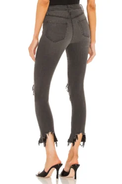 High Line High Rise Skinny Destructed Vintage Grey Destruct -Nike Store LAGR WJ129 V3