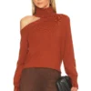 Easton One Shoulder Sweater Nubuck