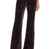 Lane Flared Trouser Black & Red Medallion Paisley