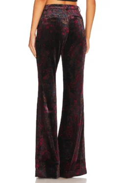 Lane Flared Trouser Black & Red Medallion Paisley -Nike Store LAGR WP61 V3