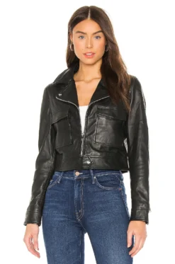 Paloma Leather Jacket Black
