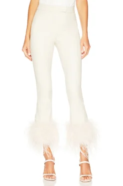 Pagetta Faux Leather Pant Bone