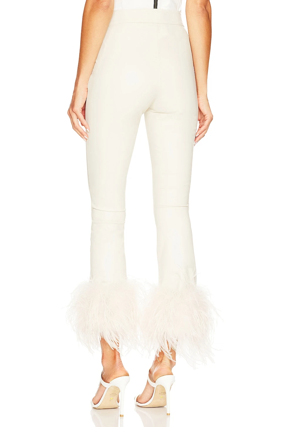 Pagetta Faux Leather Pant Bone 3 Pagetta Faux Leather Pant Bone - Image 3
