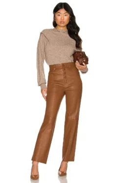 The Kristina Leather Pant Brown 7 The Kristina Leather Pant Brown -Nike Store LCDE WP190 V4