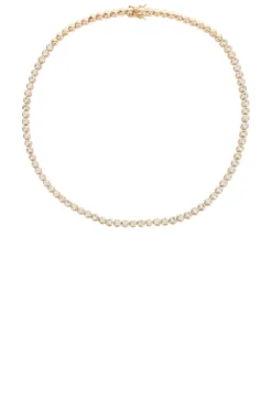 Reese Tennis Necklace Gold
