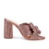 Loeffler Randall Penny Pleated Knot Mule Metallic Rose