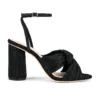 Loeffler Randall Reed Knot Sandal Black Taffeta