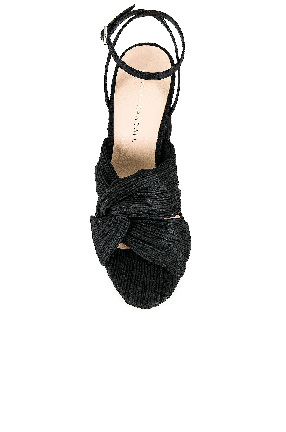 Loeffler Randall Reed Knot Sandal Black Taffeta 4 Loeffler Randall Reed Knot Sandal Black Taffeta - Image 4