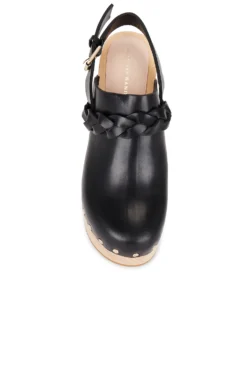 Loeffler Randall Paxton Platform Clog Black Vachetta -Nike Store LOEF WZ426 V4