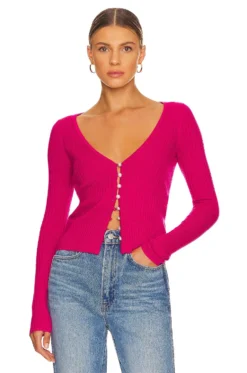 Baxter Cardigan Hot Pink