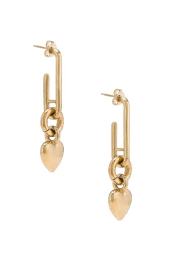 Ilaria Charm Earrings Gold