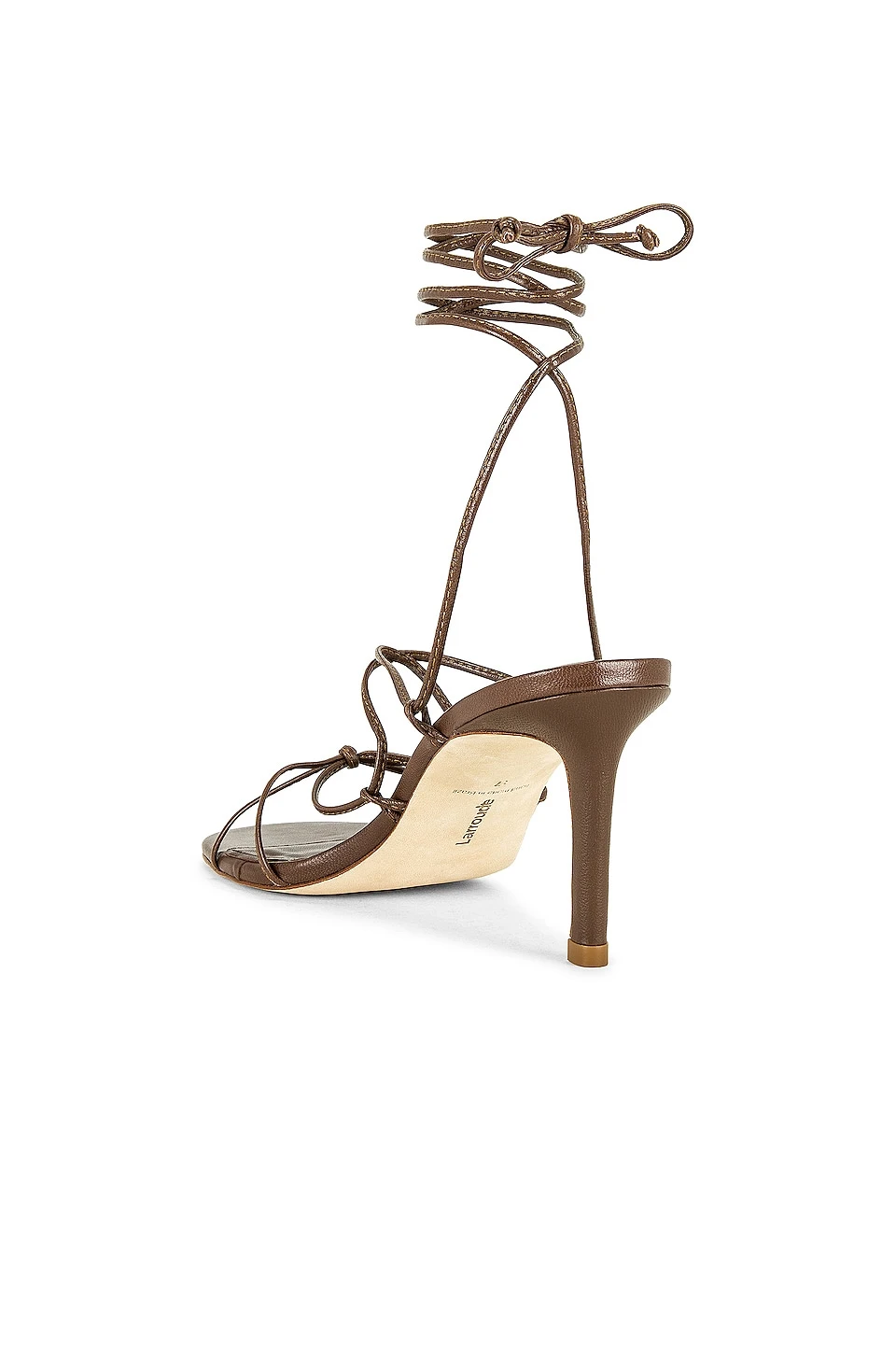 Rome Lo Heel Sandal Brown 3 Rome Lo Heel Sandal Brown - Image 3