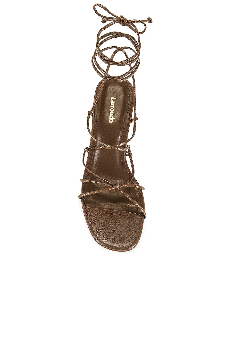 Rome Lo Heel Sandal Brown 4 Rome Lo Heel Sandal Brown - Image 4